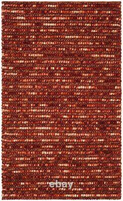Bohemian Collection 3' x 5' Rust / Multi BOH525C Handmade New Zealand Wool &