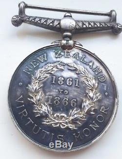 Brilliant 19thc Victorian Original New Zealand Maori Wars 1861 1866 Medal
