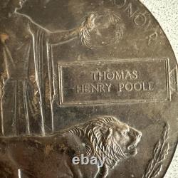 British WW1 Medals Memorial Plaque Death Penny New Zealand Pioneer Battalion (M)