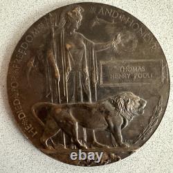 British WW1 Medals Memorial Plaque Death Penny New Zealand Pioneer Battalion (M)