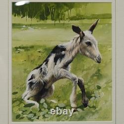 Bruce Harvey New Zealand artist NEWBORN Baby Goat Painting Tempura and Waterco