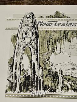 C1920 New Zealand Pictorial with Large Map 32 Pages Souvenir Tiki