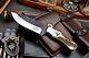 CFK Handmade 154CM Custom DEER Scrimshaw New Zealand Red Stag Antler Blade-Knife