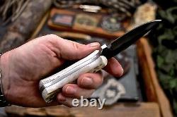 CFK Handmade VG10 Custom New Zealand Red Stag Antler Hunting Skinner Sport Knife