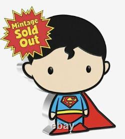 CHIBI COIN DC COMIC SERIES SUPERMAN 1oz SILVER COIN MINT SOLD OUT NEW ZEALAND