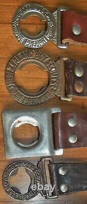 COLLECTION of 8 various Boy Scout Uniform BELTS NEW ZEALAND Worn 1920 1967