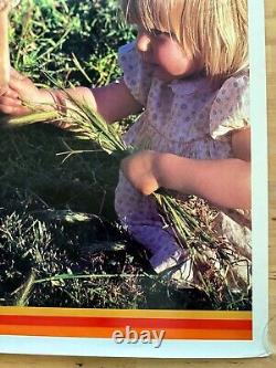 CONTINENTAL AIRLINES VISIT NEW ZEALAND Original Vtg Travel Poster 1970's 25x40