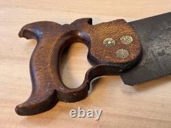 C. 1860's WILLIAM MILLICHAMP Dunedin New Zealand Sawmaker John Spear No. 7 Handle