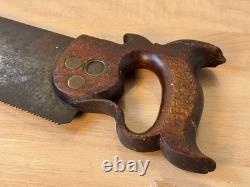 C. 1860's WILLIAM MILLICHAMP Dunedin New Zealand Sawmaker John Spear No. 7 Handle