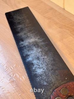 C. 1860's WILLIAM MILLICHAMP Dunedin New Zealand Sawmaker John Spear No. 7 Handle