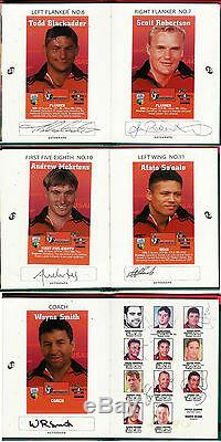 Caltex Super 12 Set Of New Zealand Rugby Cards / Stickers Signed Collection