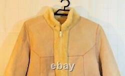Canterbury Sheepskin Coat Collection of New Zealand Full Zip Suede Jacket Sz 18