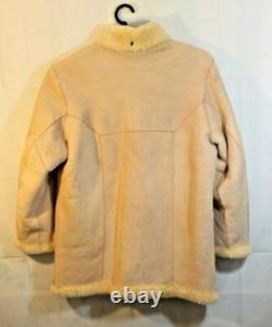 Canterbury Sheepskin Coat Collection of New Zealand Full Zip Suede Jacket Sz 18
