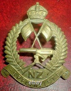 Cap Badges-ww1 New Zealand Specialists Reinforcement Siganls & Machine Gunners