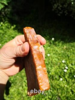 Carnelian agate New Zealand Mineral Lapidary cabbing carving highly translucent