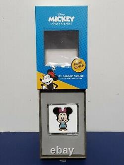 ChibiT Coin Collection Disney Minnie Mouse 1oz Silver Coin #1401/2000? FREE SHIP