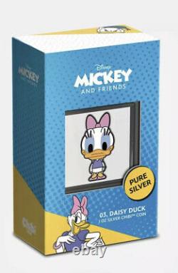Chibi Coin Collection Disney-Series (Daisy Duck 1oz Silver Coin) IN-HAND