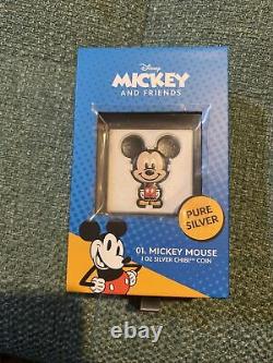 Chibi Coin Collection Disney Series Mickey Mouse 1oz Silver Coin IN HAND