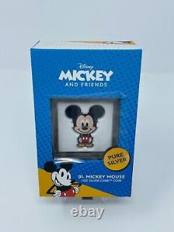 Chibi Coin Collection Disney Series Mickey Mouse 1oz Silver Coin In Hand