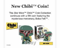 Chibi Coin Collection Star Wars Series Boba Fett 1oz Silver Coin SOLD OUT