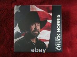 Chuck Norris 5-Principles Collectable Coin 1 Troy Ounce. 999 Fine Silver Coin