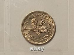 Coins of New Zealand 1965, Uncirculated Coins set, Made by the Royal Mint, London
