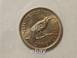 Coins of New Zealand 1965, Uncirculated Coins set, Made by the Royal Mint, London