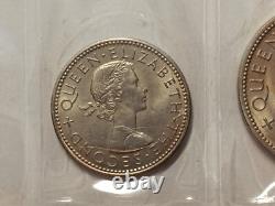 Coins of New Zealand 1965, Uncirculated Coins set, Made by the Royal Mint, London