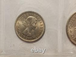 Coins of New Zealand 1965, Uncirculated Coins set, Made by the Royal Mint, London