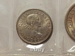 Coins of New Zealand 1965, Uncirculated Coins set, Made by the Royal Mint, London