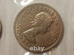 Coins of New Zealand 1965, Uncirculated Coins set, Made by the Royal Mint, London