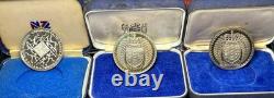 Collection Of 21 Coins NZ One Dollar /QUEEN 1967/1986 British Commonwealth Games