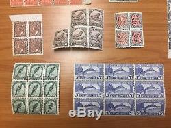 Collection of 1935 KGV New Zealand Definitive Series Blocks & Single Stamp MUH