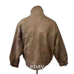 Cooper New Zealand Outback Mens Leather Bomber Jacket XL Brown NZO Collection