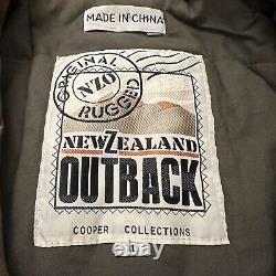 Cooper New Zealand Outback Mens Leather Bomber Jacket XL Brown NZO Collection