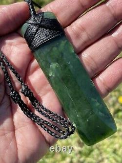 Core MARSDEN JADE New Zealand Maori Pounamu Nephrite STRAIGHT Bound Toki Adze