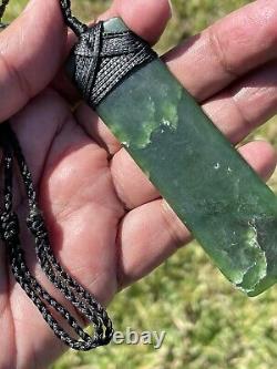 Core MARSDEN JADE New Zealand Maori Pounamu Nephrite STRAIGHT Bound Toki Adze