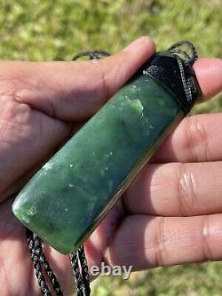 Core MARSDEN JADE New Zealand Maori Pounamu Nephrite STRAIGHT Bound Toki Adze