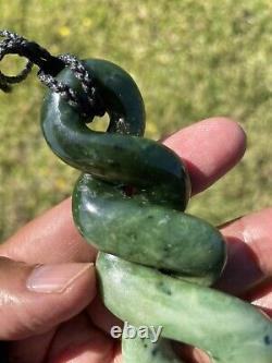 DEAN New Zealand Marsden Flower Jade Maori Pounamu'HUGE 3TONE QUADRUPULE' TWIST