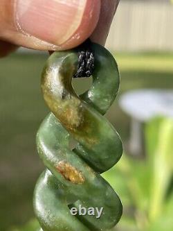 DEAN's New Zealand Maori Pounamu TOTOWEKA Banded MARSDEN JADE QUADRUPULE TWIST