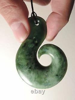 Dark/Light Green ARAHURA JADE Maori Pounamu NEPHRITE Dean Hetherington FISH HOOK