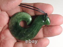 Dark/Light Green ARAHURA JADE Maori Pounamu NEPHRITE Dean Hetherington FISH HOOK