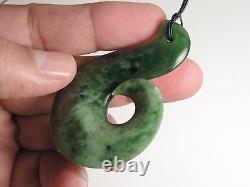 Dark/Light Green ARAHURA JADE Maori Pounamu NEPHRITE Dean Hetherington FISH HOOK