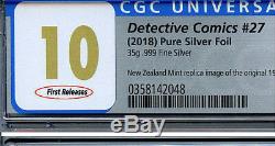 Detective Comics #27 CGC 10 Gem Mint Silver Foil Batman 1st Release Amricons DC