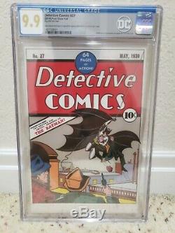 Detective Comics #27 CGC 9.9 Mint Silver Foil New Zealand Mint. 999 Fine Silver