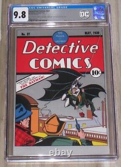 Detective Comics #27 Pure Silver Foil Reprint DC 2018 CGC 9.8 New Zealand