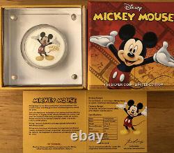 Disney 2014 Collectible 1 Oz Silver Coin Set Mickey Mouse New Zealand Mint Niue