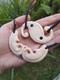 Double Koru Mana Flow Maori Pendant Hand Carved New Zealand Hei Taonga