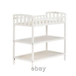 Durable New Zealand Pinewood Changing Table with Changing Pad Emily Collection