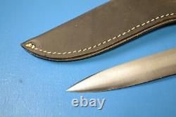 Early B. W. Baker Original Custom Knife Dagger + Sheath New Zealand Pre Svord